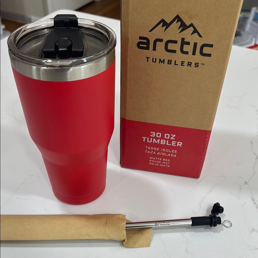 Arctic Tumblers 30 oz Matte Red Tumbler